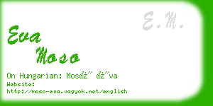eva moso business card